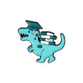 Pin's T-rex Bibliophile