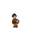 Pin's Canard Blanc Citrouille d’Halloween
