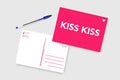 Karte Fluo Kiss Kiss