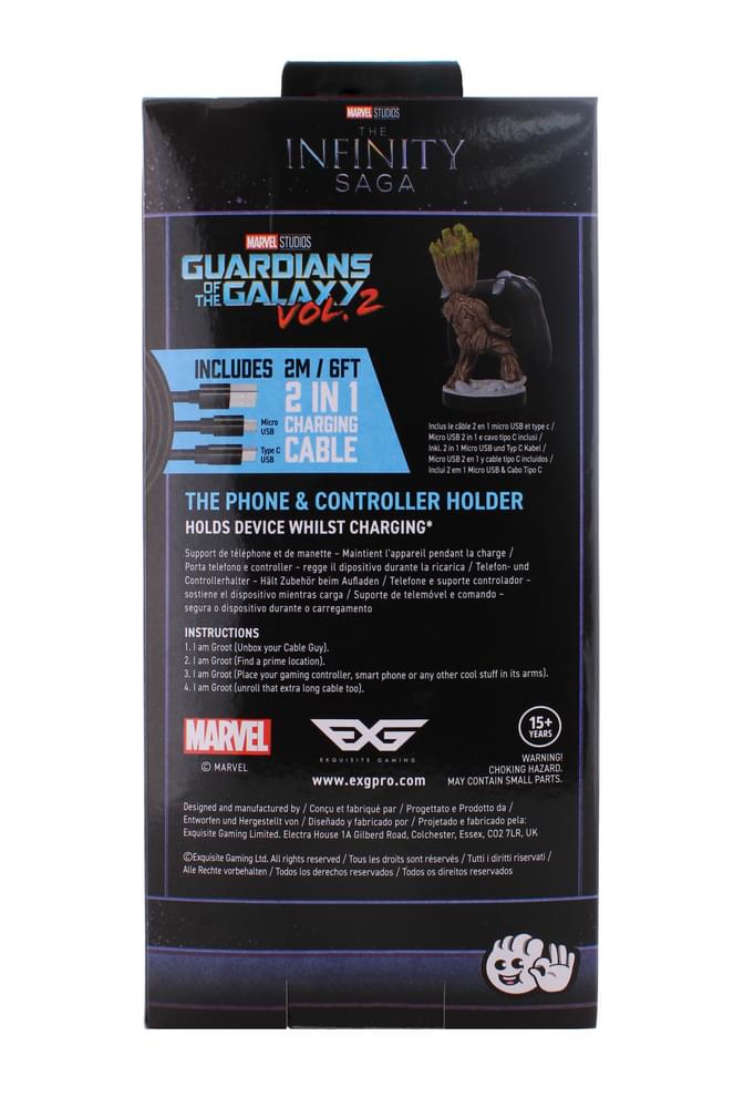 Groot Cable Guy Phone and Controller Holder Guardians of the Galaxy - Groot