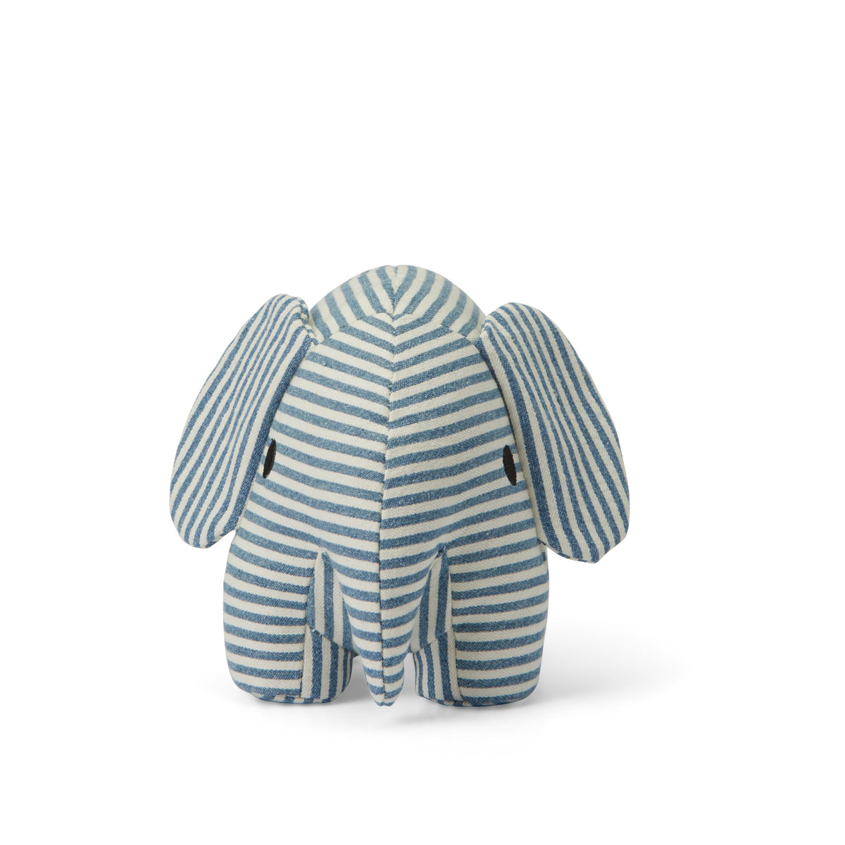 Pluche olifant met denimstrepen 