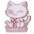 "Purrrvert" Cat Pin