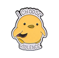 Pin’s Canard Jaune "I choose Violence"