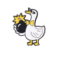Pin’s Canard Blanc avec Explosif