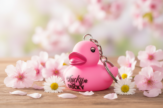 Porte-Clés Canard Rose Lucky Ducky