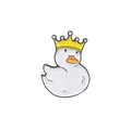 Pin's Canard Blanc Couronne