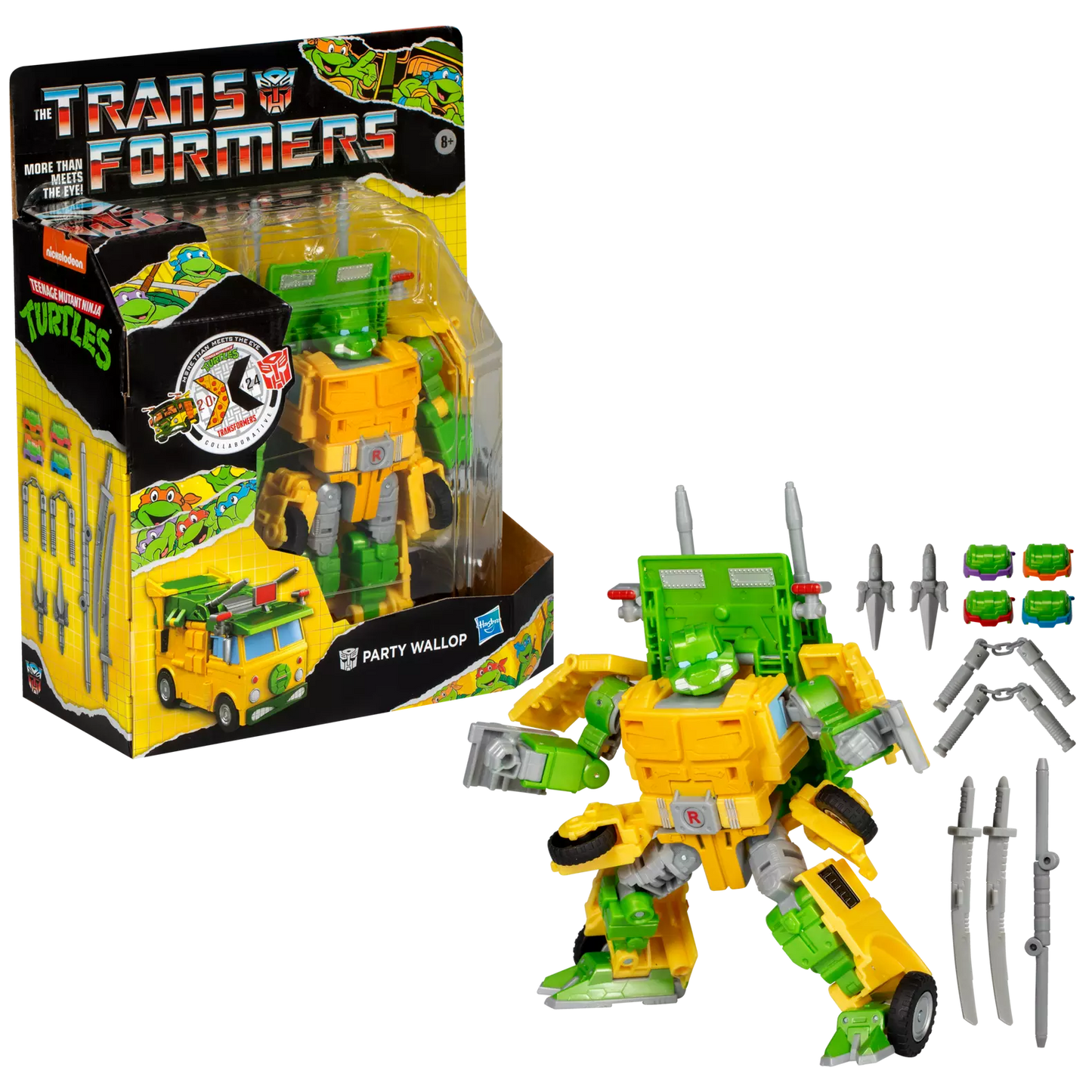 Transformers Collaborative Teenage Mutant Ninja Turtles x Transformers Party Wallop
