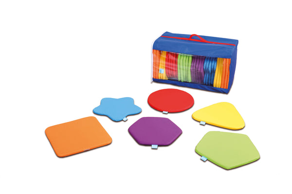 Tapis en forme d'arc-en-ciel avec fourre-tout