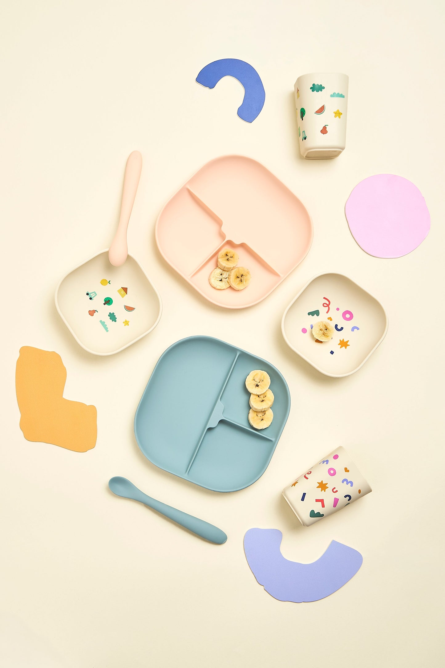 Tiny Bits Tangerine Dinnerware