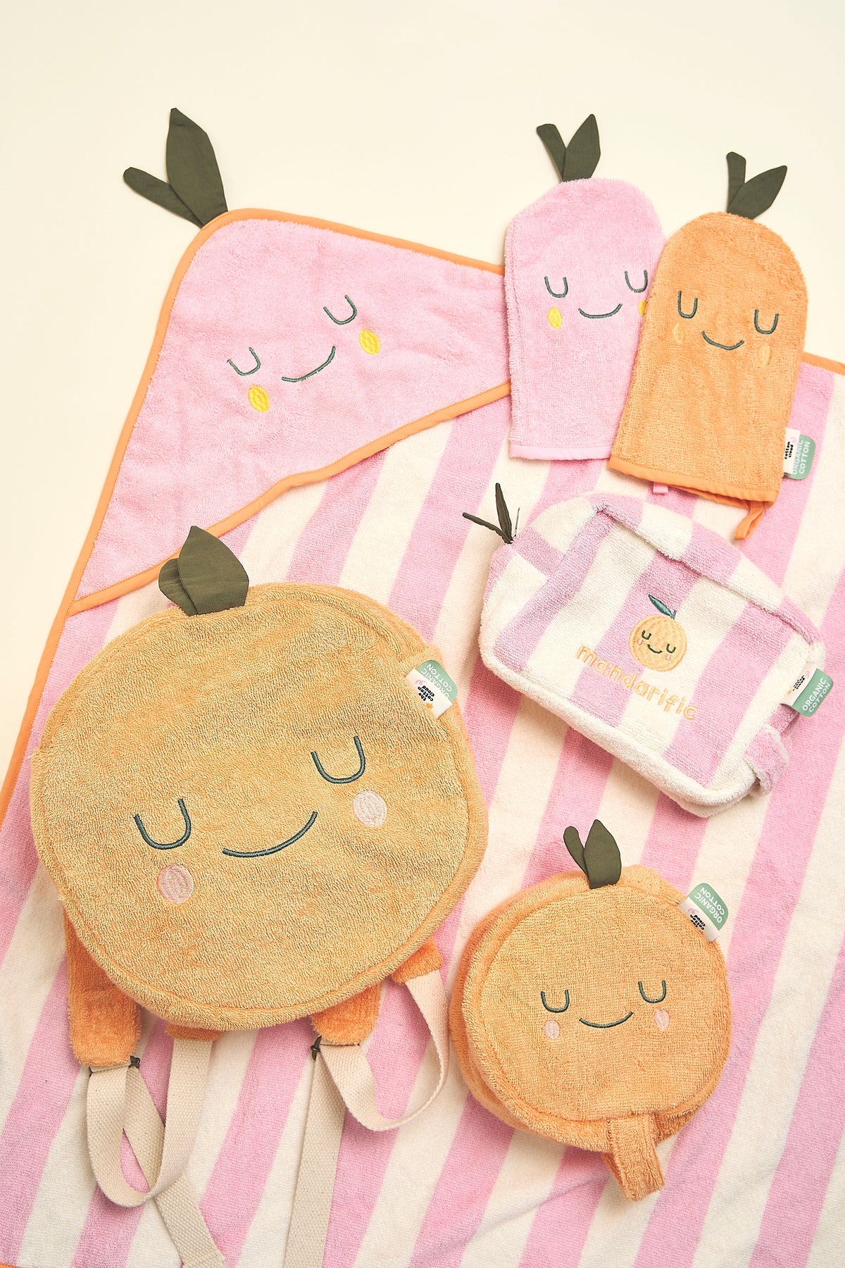 Mandy Mandarin Terry Cloth Backpack