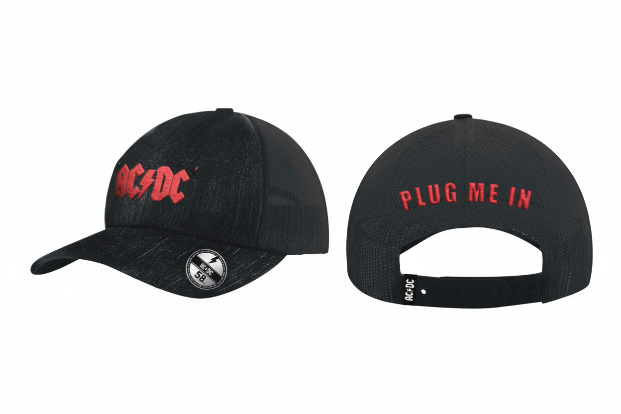AC/DC Plug Me In Casquette Trucker