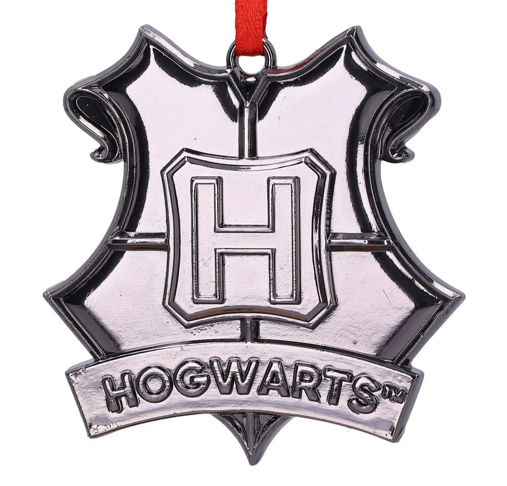 Harry Potter Christmas Decoration - Hogwarts Crest (Silver)