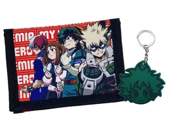 My Hero Academia portemonnee en sleutelhangerset 