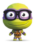 LES TORTUES NINJAS - Donatelo - Figurine Elastikorps 10cm