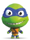 Figurine Leonardo Elastikorps - Tortues Ninja - 10 cm