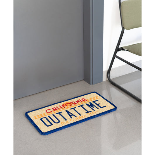 Deurmat - Plaque met de tekst "Back to the Future"