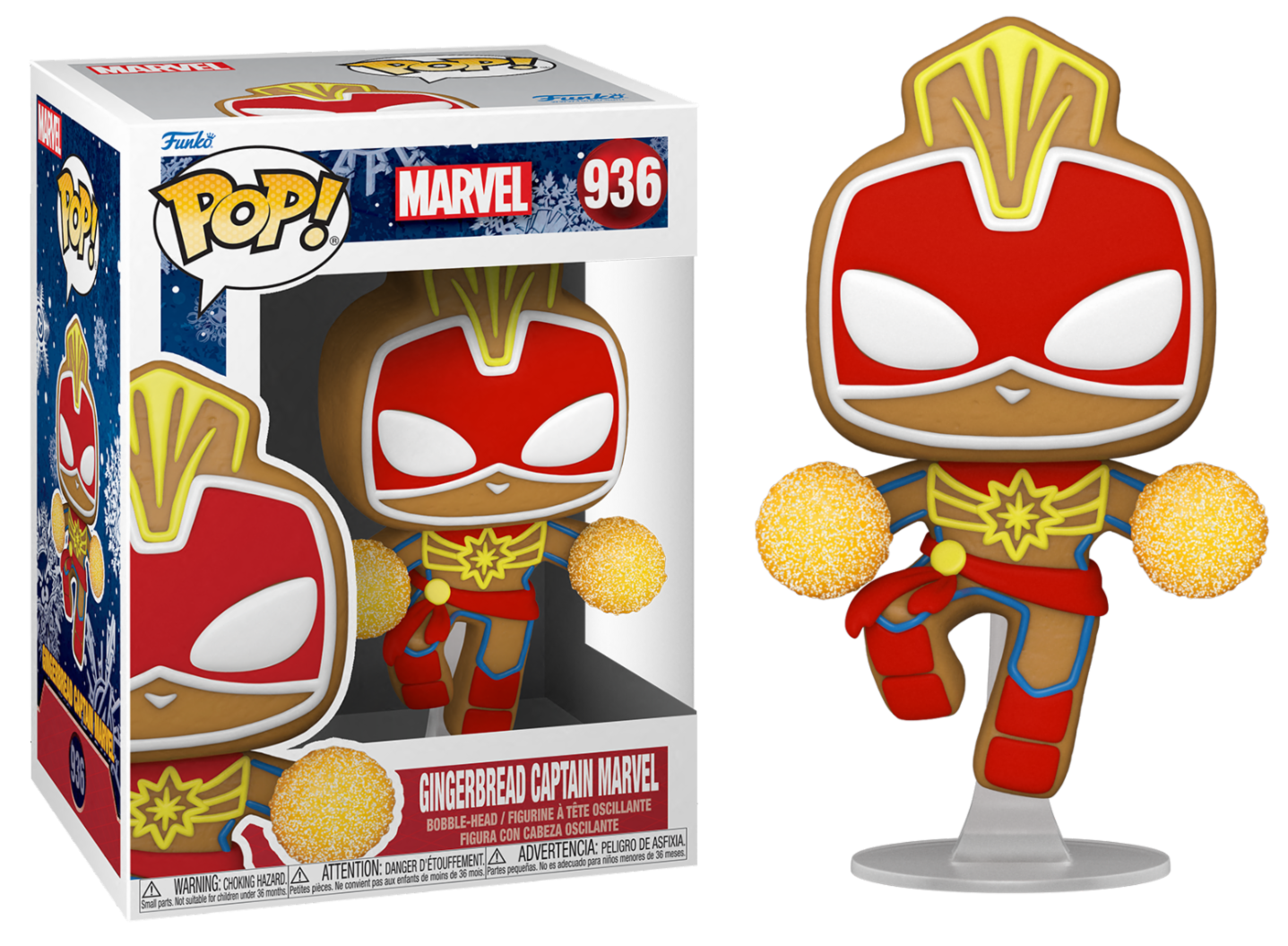 pop gingerbread captain marvel 936