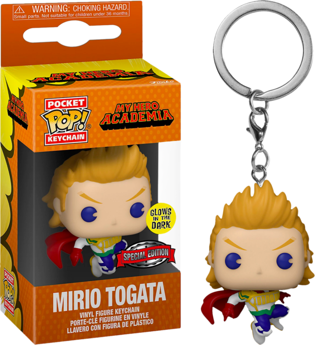 MY HERO ACADEMIA POP Pocket Keychain Mirio Togata "GITD" S.E.