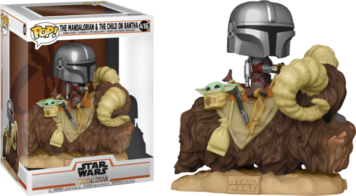 Pop! Le Mandalorien et l'Enfant sur Bantha