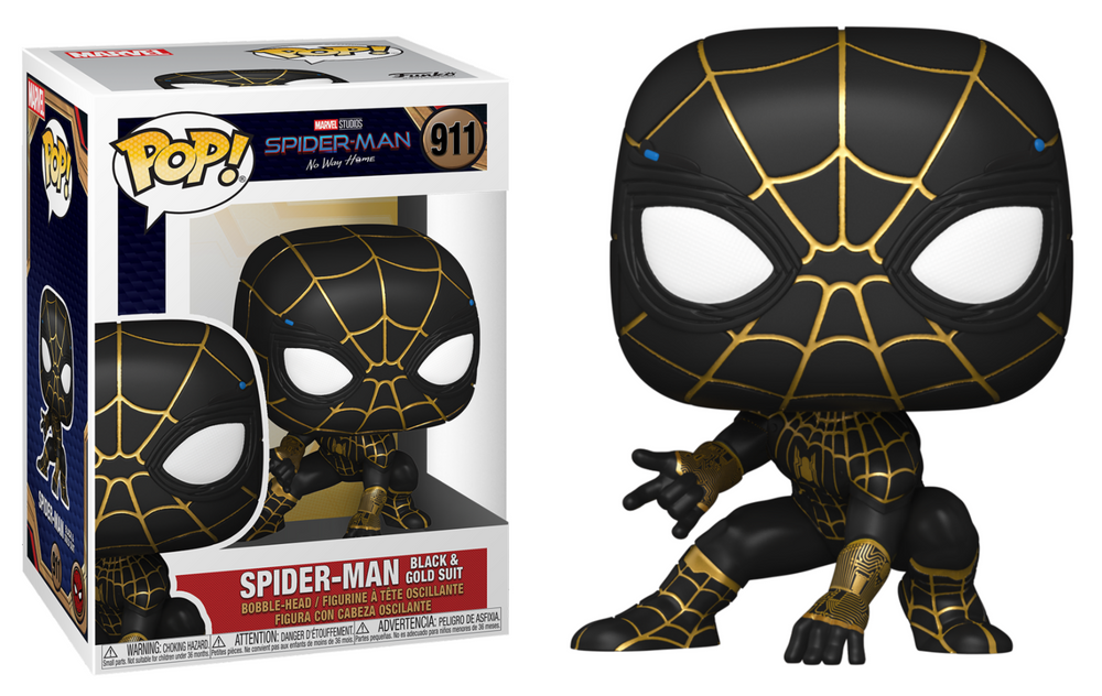 Pop! Spider-Man Costume Noir & Or