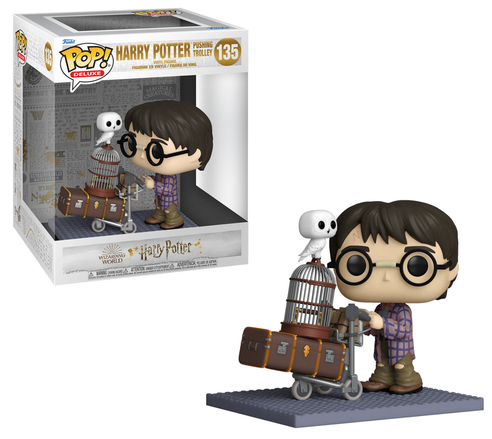 Pop! Deluxe Harry Potter with Luggage Trolley