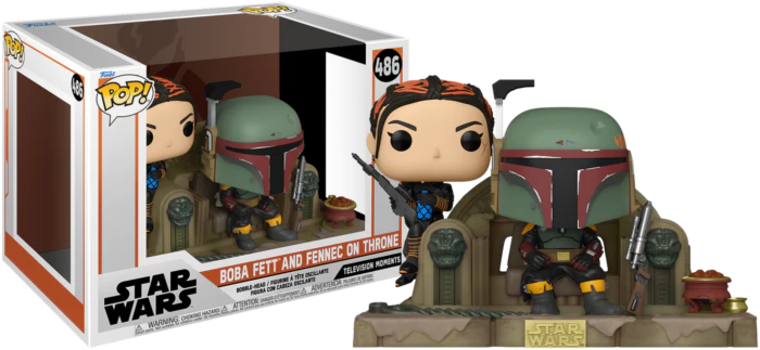 Pop! Moments Boba Fett & Fennec on Throne