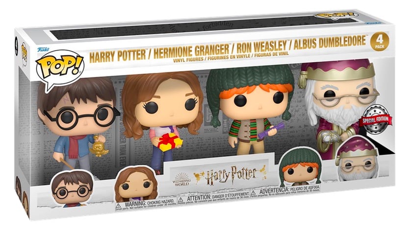 Pop! Harry Potter Holiday - Lot de 4 figurines édition spéciale