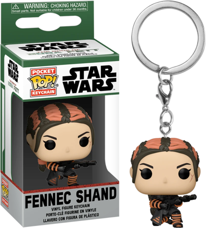 STAR WARS Pocket Pop Keychains Book of Boba Fett Fennec Shand