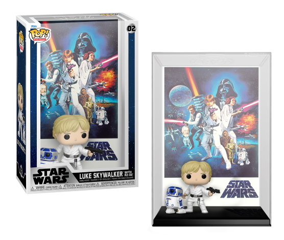 Pop! Movie Poster Luke Skywalker avec R2-D2