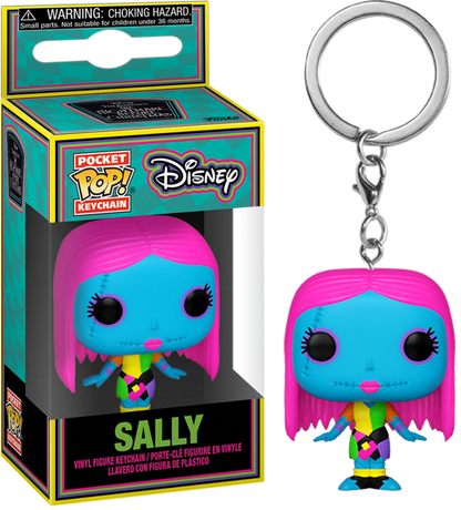 NIGHTMARE BEFORE CHRISTMAS Pocket Pop Keychains Blacklight Sally