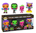 Pop! Les Gardiens de la Galaxie 4-Pack (Black Light)