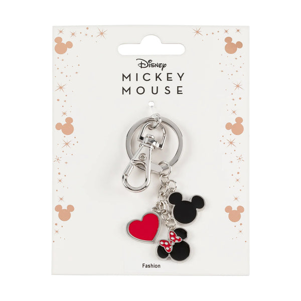 Mickey & Minnie metalen sleutelhanger