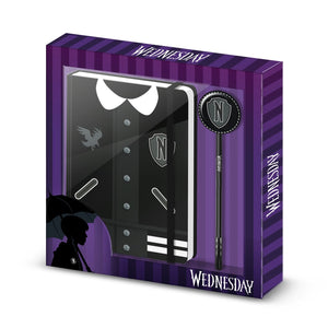 Coffret Cadeau Wednesday « Varsity » – Carnet A5 + Stylo