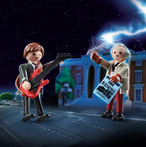 Duo-set Marty McFly en Dr. Brown - PLAYMOBIL