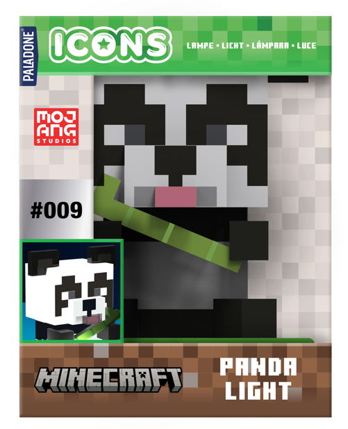 Minecraft Icon Lamp - Panda