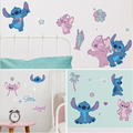 Lilo & Stitch Muurstickers - Stitch & Angel - 4 Vellen