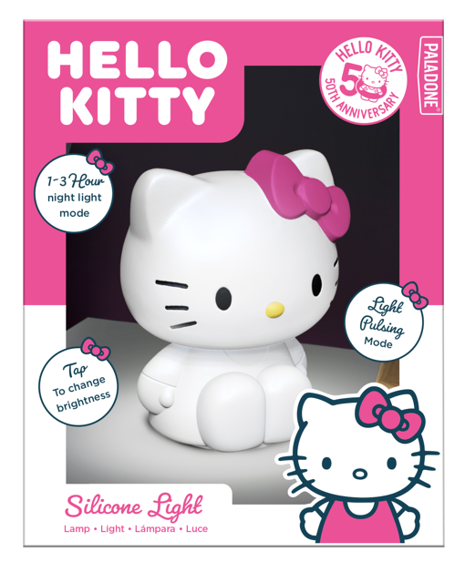 Lampe en silicone Hello Kitty SquishyGlo – 18 cm