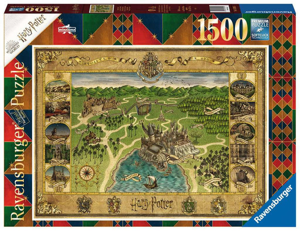 Harry Potter-puzzel - Plattegrond van Zweinstein 