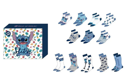 Lilo and Stitch Calendar Gift Box - 12 Pairs of Socks