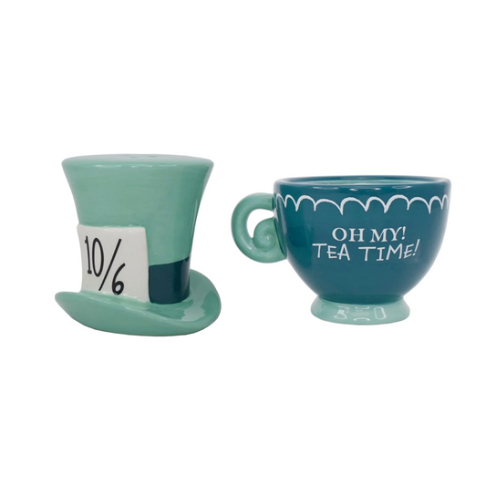 Alice in Wonderland Salt &amp; Pepper - Mad Hatter