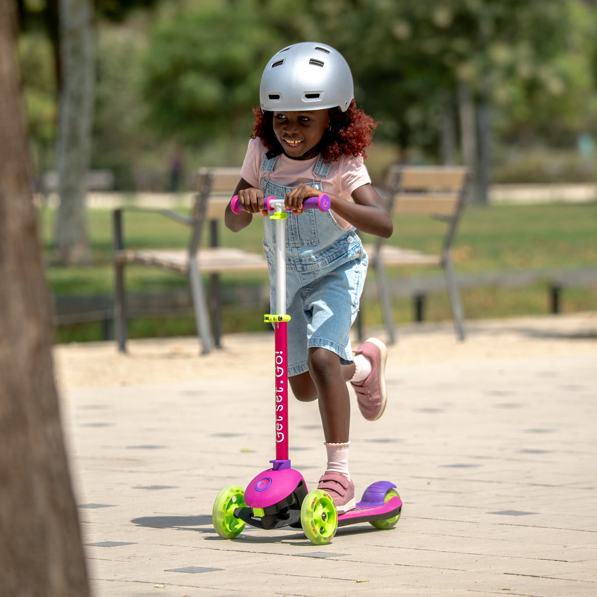 Trunki Trottinette pliante à 3 roues - Petite 2-5 ans (Rose)