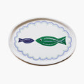 Fish Friends Oval Serving Tray - 31x22cm