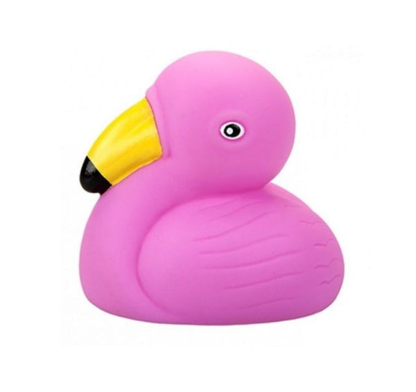Kleine roze badflamingo