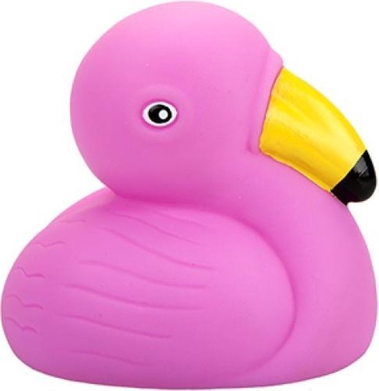 Kleine roze badflamingo