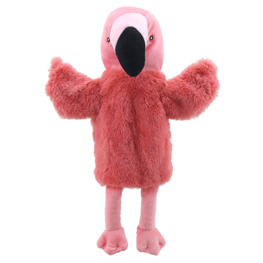 Roze Flamingo Pluche Handpop