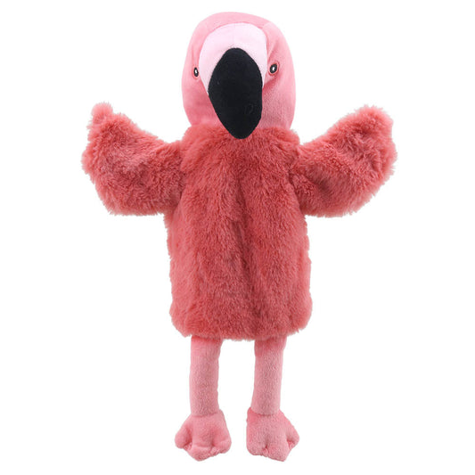 Marionnette Peluche Flamant Rose