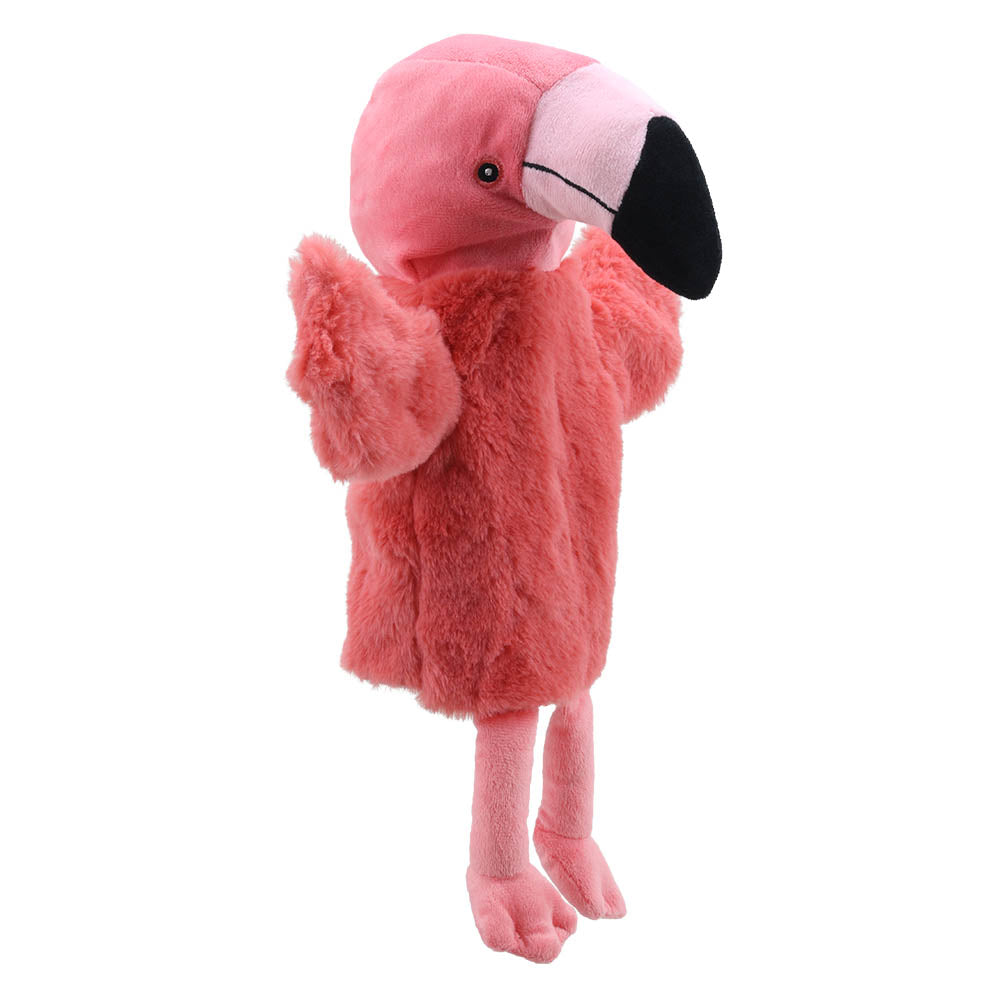 Roze Flamingo Pluche Handpop