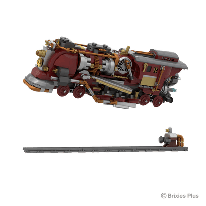 BRIXIES Plus  Steampunk Flying Train