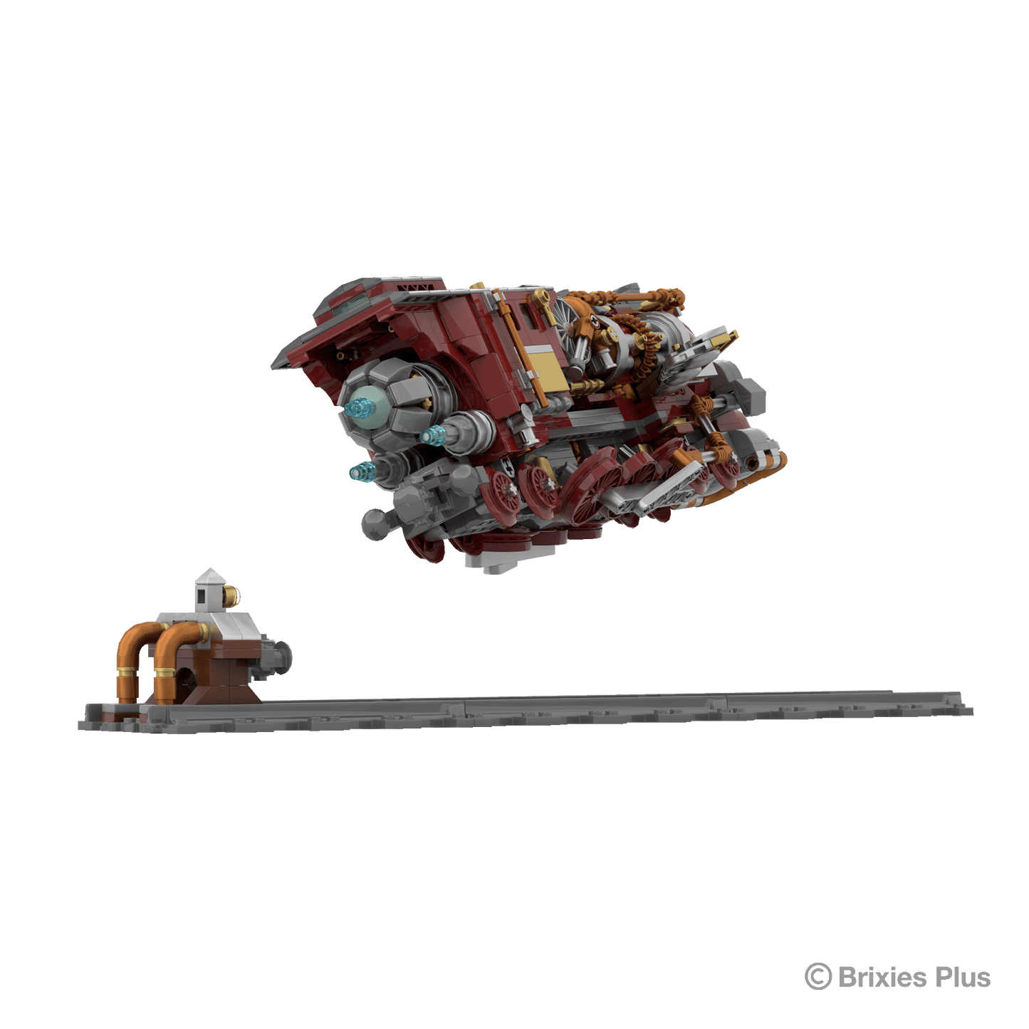 BRIXIES Plus  Steampunk Flying Train