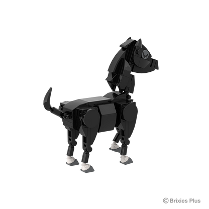 BRIXIES Plus Farmbuddies Pferd schwarz / Horse black